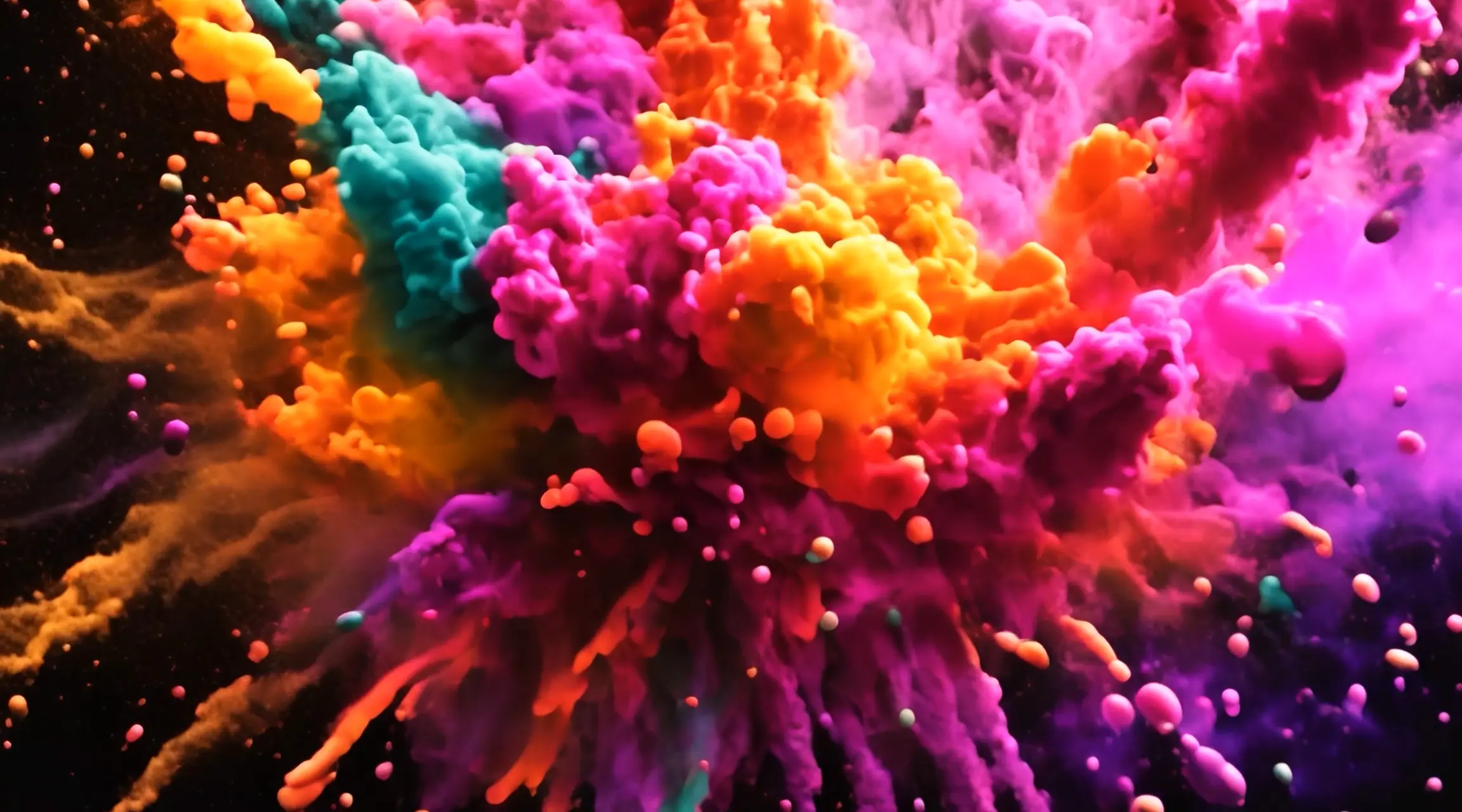 Colorful Cloudscape Vivid Backdrop Video